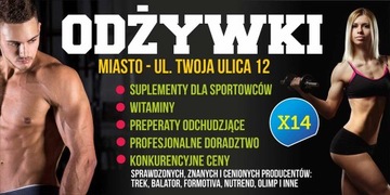 Baner reklamowy Reklama - Odżywki Suplementy 3x1