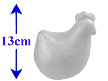 KURA STYROPIANOWA 13 CM, KURKA WIELKANOCNA
