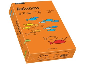 Papier drukarki Rainbow A4 80g R26 ciemno pomarańc