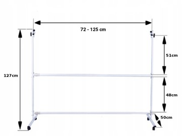 Мобильный стенд 2 бруса + доска ДВУХСТОРОННЯЯ 100х70
