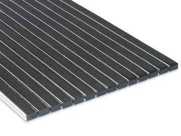 Wycieraczka aluminiowa gumowa 75x55 Bonn