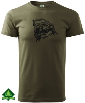 OFFROADOWA KOSZULKA T-SHIRT NADRUK JEEP WRANGLER M