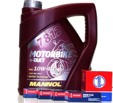 OLEJ MANNOL FILTR ŚWIECE YAMAHA YZF-R6 600 99-05