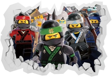 3D наклейки LEGO Ninjago для детей 70x50