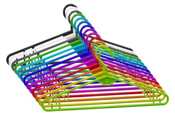РАЗНОЦВЕТНЫЕ ВЕШАЛКИ ДЛЯ ОДЕЖДЫ 50 шт.