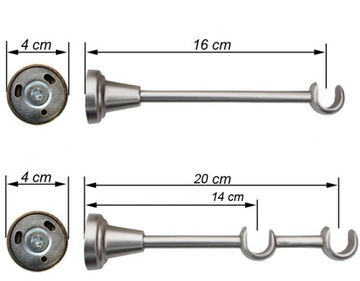 КАРДИНЫ 120 см ДВОЙНЫЕ Карнизы CLASSIC 1,2 м.