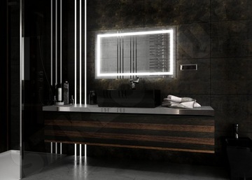 'LEDFRAME' 120*80 LUSTRO PODŚWIETLANE ŁAZIENKOWE