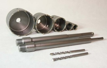 НАБОР КОРОНОЧНЫХ ПИЛОВ ДЛЯ БЕТОННЫХ СТЕН 9 ШТ. SDS SDS MAX КРУЖЕВЫЕ ФРЕЗЕРЫ ДЛЯ СТЕНОРЕЗОВ