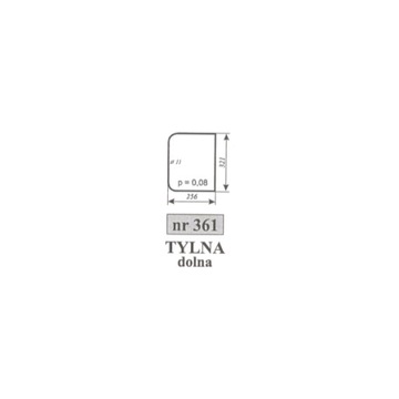 szyba tylna dolna 3320, 3340, 4320, 4340, 5320, 5340, 6320, 6340, 7320