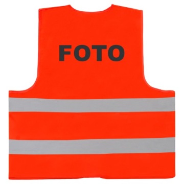 ПРЕДУПРЕЖДАЮЩАЯ ЖИЛЕТКА СО СВЕТООТРАЖАЮЩИМ ПРИНТОМ ФОТО 4XL