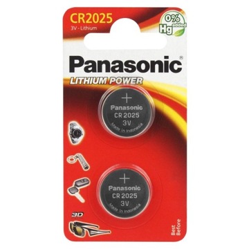 2x BATERIA litowa PANASONIC CR2025 3V 2025