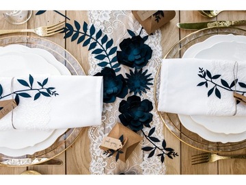 SERWETKA TENDANCE NIEBIESKA GRANATOWA 38x38 50szt