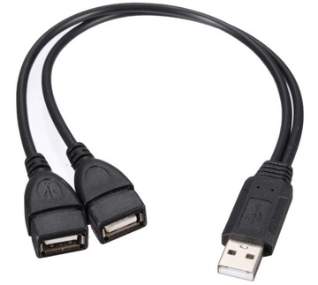 HUB USB РАЗВЕТВИТЕЛЬ ДВОЙНОЙ USB РАЗВЕТВИТЕЛЬ 2xUSB