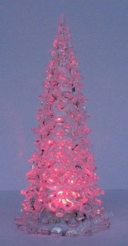 ŚWIECĄCA CHOINKA LED 22cm - OZDOBA ŚWIĄTECZNA (R3)