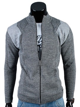 SWETER Rozpinany ZAMEK N78 Szary__M_PRODUKT_PL