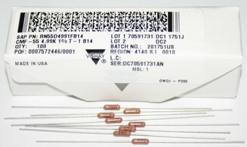 Rezystor Vishay/Dale RN55D 4,99 kom - 2 sztuki (#2510)