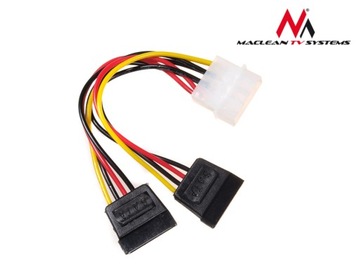 Адаптер питания MOLEX на 2 x SATA power 15pin