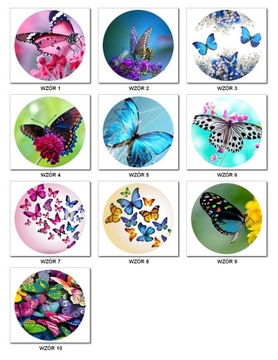 OPŁATEK NA TORT Motyl Kolorowe Motyle Motylki 20cm