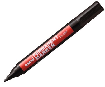 MARKER PERMANENTNY UNI 320F OKRĄGŁY, CZARNY