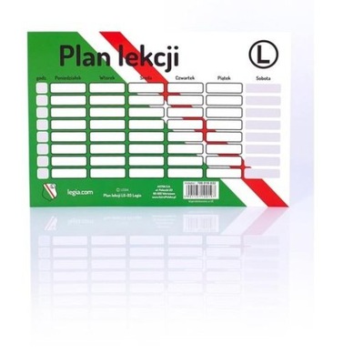 Plan lekcji LEGIA WARSZAWA LG-03 ASTRA