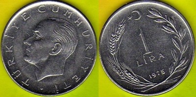 Turcja 1 Lira 1975 r.