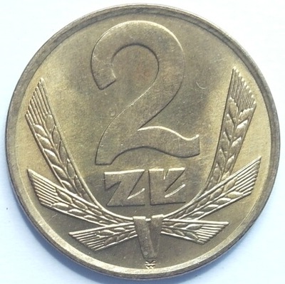 Moneta 2 zł złote 1988 r mennicza stan 1