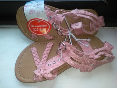 SANDALKI ROZOWE GIRL GIRL, DZIECIECE 27 primark