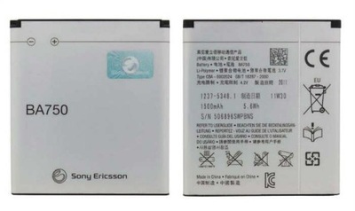 Bateria Sony Ericsson Sony 1460 mAh BA750