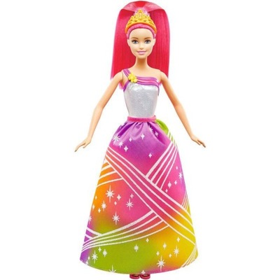 Lalka Tęczowa Księżniczka ze światełkami Barbie DPP90