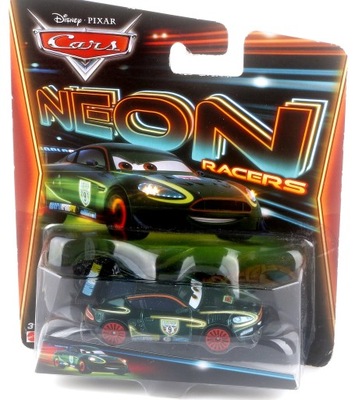 AUTA CARS 2 Nigel Gersley NEON 1:55 Mattel
