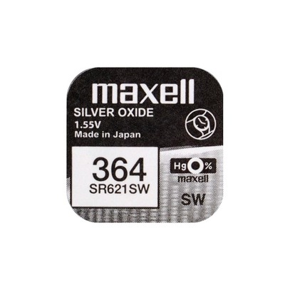 bateria srebrowa 364 Maxell SR621SW V364 SR60 L621