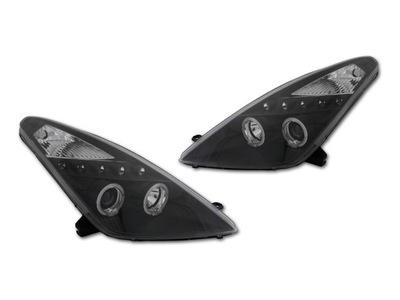 Фари лампи kpl тюнінг кільця led angel eyes black toyota celica 99-06 фото №1
