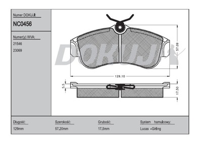 SABOTS DE FREIN AVANT NISSAN PRIMERA P10 P11 ALMERA II 90- - milautoparts-fr.ukrlive.com