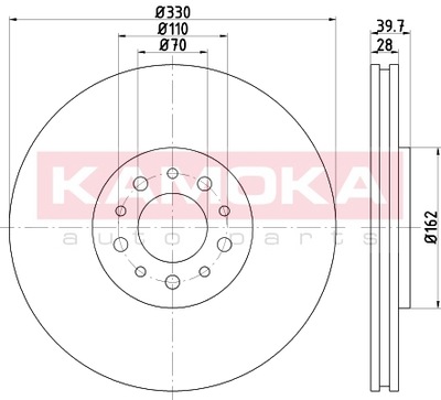 KAMOKA DISC BRAKE PRZED.WENT. - milautoparts-fr.ukrlive.com