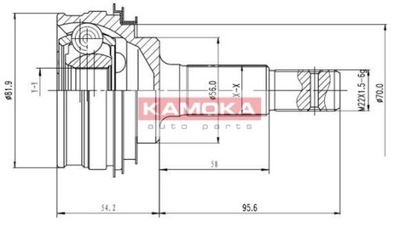 COUDE DEMI-AXE 6592 KAMOKA TOYOTA - milautoparts-fr.ukrlive.com