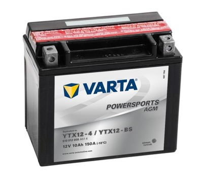 BATTERY VARTA YTX12-BS 12V 10AH 150A - milautoparts-fr.ukrlive.com