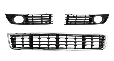 AUDI A4 B6 SET GRILLES LEFT RIGHT MATERIAL CHROME - milautoparts.fr