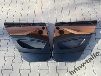 Bmw e71 x6 обшивка левый правый задняя ruda кожа фото №1