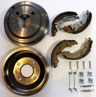 Гальмівні барабани гальмівні колодки набір fiat punto ii 188 з abs фото №1