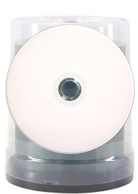 Płyty DVD-R 4.7GB do nadruku GLOSSY błyszczące 100