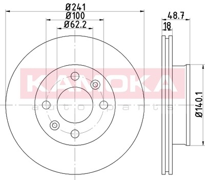 DISC HAM FRONT IN 1032536/KAO - milautoparts-fr.ukrlive.com