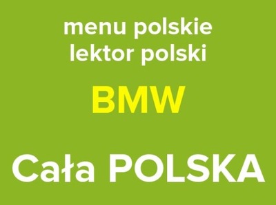MENU POLSKIE NAWIGACJA BMW E60 E90 F10 X1 Kraków