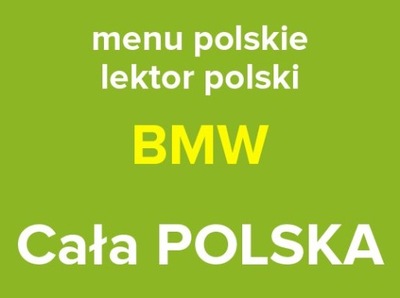NAWIGACJA BMW G10 F15 F07 GT F30 F25 M4 USA MAPA POLSKI CARPLAY ANDROIDAUTO