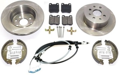 DISCS REAR PADS + BRAKE SHOES + CABLE OPEL VECTRA B - milautoparts-fr.ukrlive.com