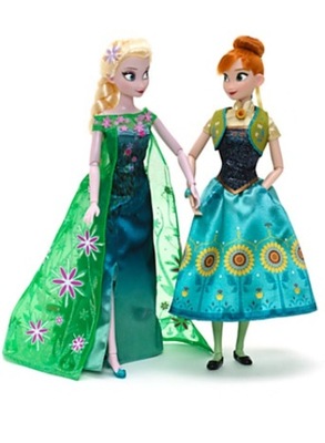 KRAINA LODU FROZEN ELSA I ANNA 30 CM DISNEY lalka