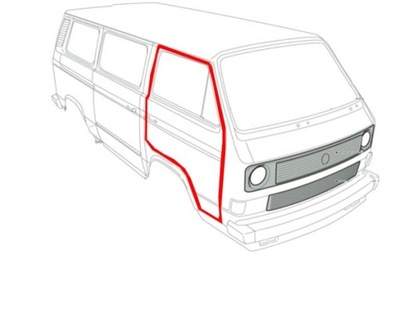 Прокладка дверь vw bus t3 / multivan / transporter фото №1