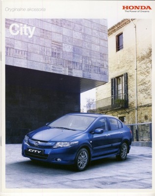 Honda City akcesoria prospekt 2009 polski