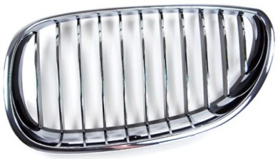 Решётка радиатора решётка решётка радиатора решётка радиатора bmw 5 e60 03- левая хром фото №1