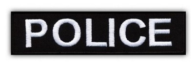 Naszywka POLICE 13 cm haftowana