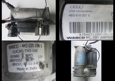 Компресор підвіска audi a8 4e0 3,0tdi e фото №1